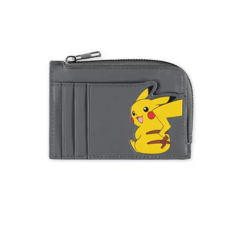 Pokémon Card Wallet Pikachu Gray